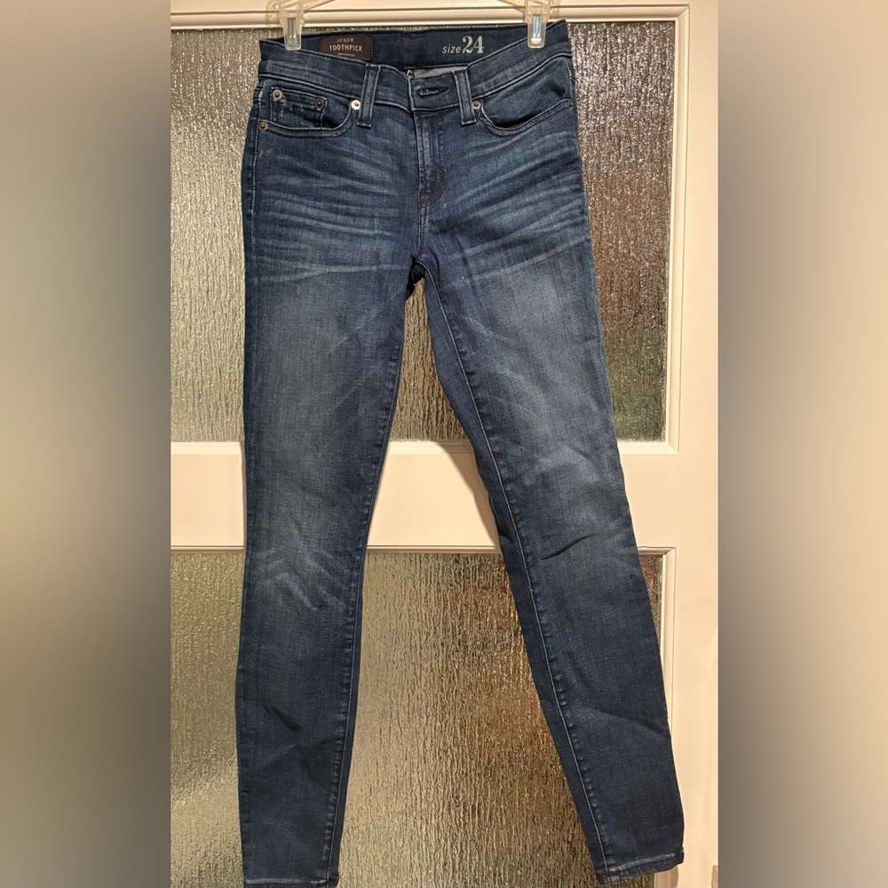 Zara Women's Skinny Jeans - Dark Blue